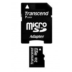 Transcend MicroSd 2GB con Adattatore