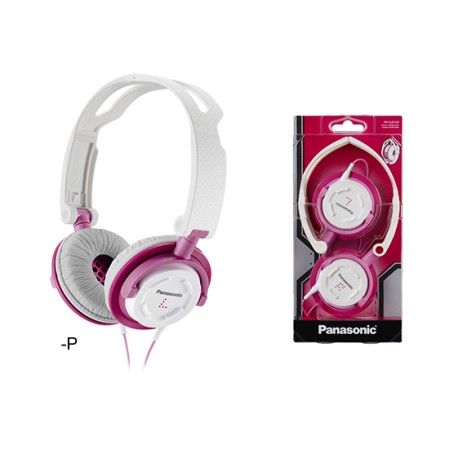 Panasonic Cuffie Stereo Ripiegabili e ultra compatte DJS150 Rosa
