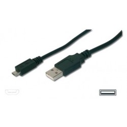 Cavo USB maschio - Micro USB maschio 1,8 mt nero