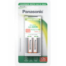 Panasonic Caricabatterie + 2 stilo 1000 mAh | BQ-CC50