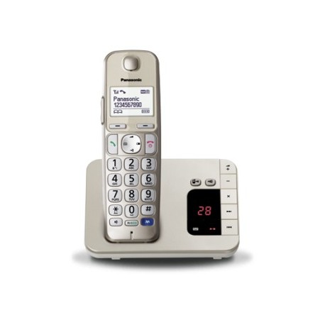 Panasonic Cordless TGE220 di Facile Utilizzo con Segreteria Telefonica