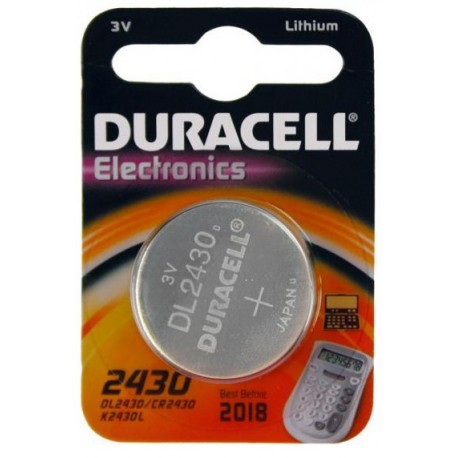  Duracell DL2430 Pila Bottone 3v Litio