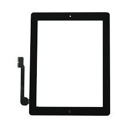 Vetro touch screen per Ipad 3-4 completo di adesivi e tasto Home