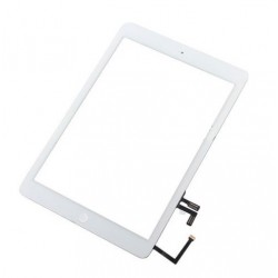 Vetro touch screen per Ipad Air completo di adesivi e tasto Home