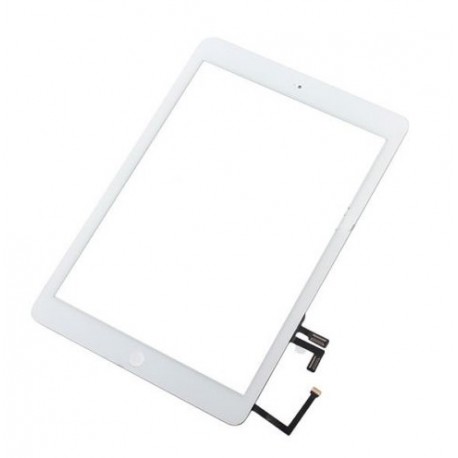Vetro touch screen per Ipad Air completo di adesivi e tasto Home