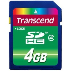 Transcend SD Card 2.0 Classe 4 4GB
