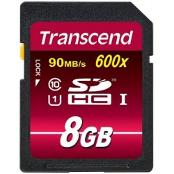 Transcend SD UHS-I MLC inside Classe 10 600x 8GB
