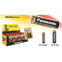 Espositore da banco di batterie Panasonic Alkaline Power: Stilo e Ministilo