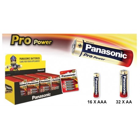 Espositore da banco di batterie Panasonic Pro Power: Stilo e Ministilo