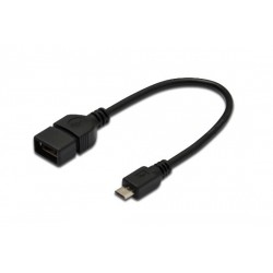 Adattatore OTG Micro USB Maschio - USB Femmina - 20 CM