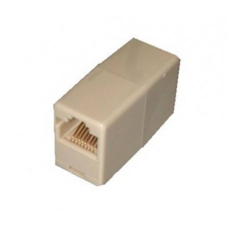 Accoppiatore telefonico 2 connettori RJ45 - 8p8c femmina/femmina colore bianco (ata88)
