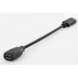 Cavo adattatore Micro USB femmina - USB Type C maschio. 15 cm