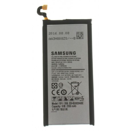 Samsung Batteria EB-BG920ABE per Galaxy S6 G920, 2550MAH