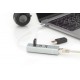 Digitus HUB USB Type C - 3 porte USB2.0 + Fast Ethernet LAN
