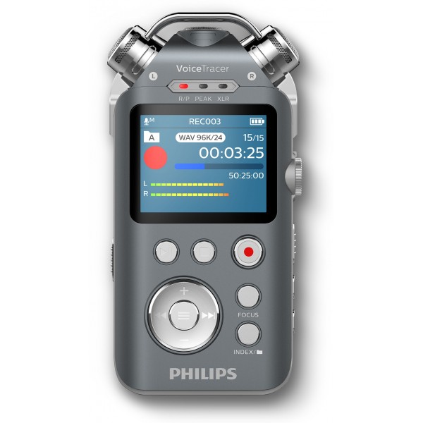 Philips Registratore audio 16GB espandibili DVT7500 con XLR e line-in -  Technoshop s.r.l.